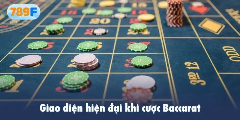 Giao diện hiện đại khi cược Baccarat