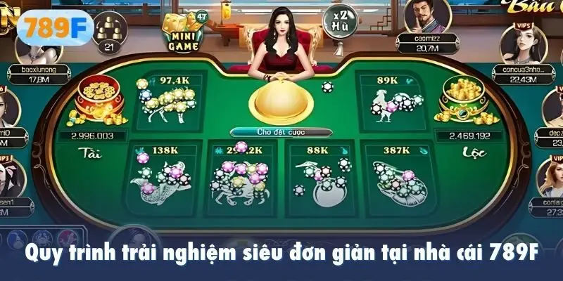 Quy trình trải nghiệm siêu đơn giản tại nhà cái 789F